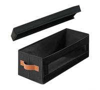 Organizer CD con Finestra Frontale, Scatola Dischi Impilabile Capace 148, Contenitore Pieghevole in Tessuto 600D Nero per DVD e per blu-ray 40x15.5x13.5cm