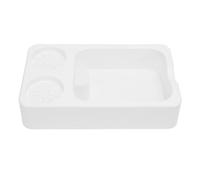 Organizer Coffee Knock Box in ABS, Multifunzionale, Compatibile 51mm 53mm 58mm - Robusto e Leggero, Facile da Pulire per Uso Domestico e Professionale (Bianca)