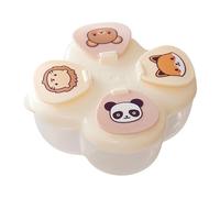 Organizer compatto per latte in polvere per bambini, con coperchio rotante, design a prova perdite, per uso in palestra, in viaggio, in ufficio, include un contenitore dosatore per la conservazione