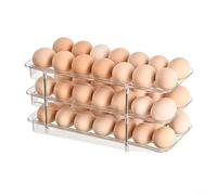 Organizer compatto per uova per frigoriferi, contiene 12 14 uova, design igienico (3 ripiani)