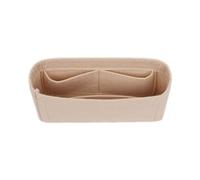 Organizer con cerniera per borse, borse, inserti, per dire addio al disordine in feltro, Beige, One Size