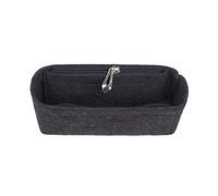 Organizer con cerniera per borse, borse, inserti, per dire addio al disordine in feltro, Grigio scuro, One Size