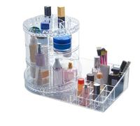 Organizer cosmetici rotante grande con ripiano per trucchi girevole 40x28.5x24cm
