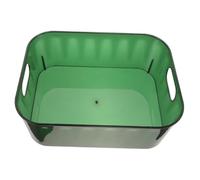 Organizer Cosmetici Verde in Pet, Cesta da Tavolo per Trucchi | Scaffale e Scrivania, Contenitore per Piccoli Utensili e Articoli da Toilette, Stile Ordinato
