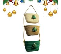 Organizer da appendere sopra il cestello della porta, cesto di cotone a 3 livelli, per bagno, camera da, lavanderia, asilo, ingresso, dormitorio, appartamento