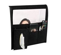Organizer da comodino per letto in feltro per pannolini e libri a distanza | Con scomparti laterali del letto organizer per studenti, adolescenti, tablet, camper, ospedale, camera da letto, appartamento