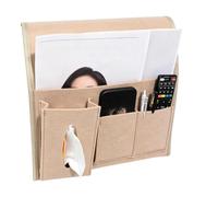 Organizer da comodino per letto in feltro per pannolini e libri a distanza | Organizer con scomparti per letto per adolescenti, ragazze, studenti, tablet, università, dormitorio, camera da letto, camper