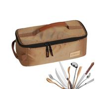 Organizer da cucina per esterni, portaposate da campeggio, kit da viaggio | compatta per ingranaggi, confezione di multitasche, contenitore portatile per attrezzature per cucinare