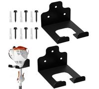 Organizer da garage per decespugliatore, in acciaio, resistente, con ganci antiruggine, organizer impermeabile per attrezzi da giardino