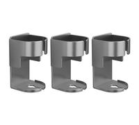 Organizer da Parete Bagno 3 Pezzi Porta Spazzolino Elettrico Uso Salvaspazio