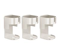 Organizer da Parete Bagno 3 Pezzi Porta Spazzolino Elettrico Uso Salvaspazio