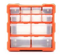Organizer Da Parete Da Officina E Laboratorio Con 12 Cassetti Vaschette K-521 Te
