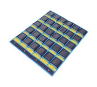 Organizer da Parete per Cellulari 30 Tasche Non Tessuto Blu | Design Moderno, Montaggio Porta, per Studenti e Ufficio, Resistente All’uso Intenso