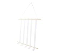 Organizer da Parete per Fermagli Chioma Ragazzo Ragazza Gancio | Legno, Nylon e Poliestere, Facile da Appendere, Decorazione per Camera, Regalo Compleanno e Festa