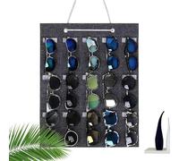 Organizer da parete per occhiali da sole, con 15 scomparti e custodia verticale in feltro | per riporre gli occhiali da parete | per comodino, aiuti per la vista, lato, camera da, occhiali