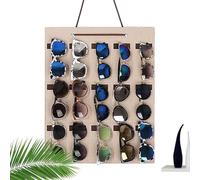 Organizer da parete per occhiali da sole, dotato di 15 scomparti per una presentazione verticale in feltro, per occhiali, aiuti per la vista, comodino, lato, camera da,