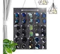 Organizer da parete per occhiali da sole - dotato di 15 scomparti per una presentazione verticale in feltro, per riporre gli occhiali da parete | per comodino, aiuti per la vista, lato, camera