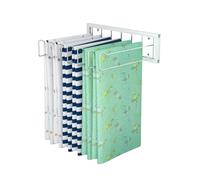 Organizer da parete per sciarpe con 10 ganci, salvaspazio, per sciarpe, scialli, cinture e hijab, perfetto per espositori al dettaglio e organizzazione di boutique