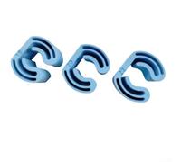 Organizer da parete per scopa e mocio, 3 pezzi, per giardino, cucina, bagno e garage, in plastica, dimensioni gancio 18/20/22 mm, blu o bianco (blu)