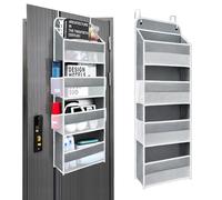 Organizer da porta con 4 grandi tasche in rete trasparente, 4 tasche laterali in rete, capacità di carico 20 kg, organizer da appendere, adatto per riporre giocattoli, scarpe, asciugamani e altri