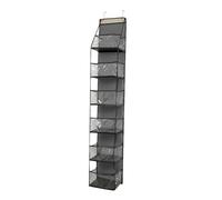 Organizer da porta con gancio in metallo, per montaggio a parete, con grandi tasche, borsa portaoggetti sopra la porta, ripiano dietro la porta, organizer per infermieri