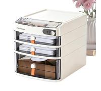 Organizer da scrivania | Armadio con maniglia morbida con serratura a | Cassetto Organizer File Cabinet Per Bill Gioielli Contanti Ricevute A4 Documenti Piccole Modifiche