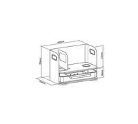 Organizer da scrivania con cassetto e caricatore wireless ER-441
