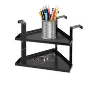 Organizer da scrivania in metallo - Scaffale portatile regolabile per riporre libri, piante, scrivania da ufficio, parete, cucina e organizzazione della casa, interni, esterni, casa
