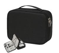 Organizer da Viaggio per Cavi, Borsa a 3 Ripiani per riporre Elettronica, Borsa Organizer di Grande capacità per Cavi, Fotocamera, Hard Disk, batterie, Caricabatterie Dirfuny