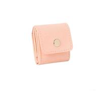 Organizer da viaggio per gioielli, rotolo con scomparti sicuri per anelli, orecchini e collane, interno in morbido velluto protegge i gioielli durante i viaggi e la conservazione (rosa)