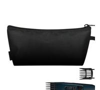 Organizer da viaggio per tagliacapelli, custodia portatile impermeabile per strumenti da parrucchiere, organizer elettrico, supporto per tagliacapelli e rasoio, per kit di toelettatura, Nero , Refer