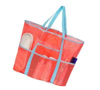 Organizer da viaggio resistente all'usura con scomparti multipli borsa da spiaggia di grande capacità per vacanze, palestra, lavoro, R