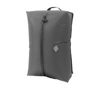 Organizer da viaggio sottovuoto salvaspazio con fondo grigio da 17 litri, dotato valvole passaggio e maniglia per trasporto per i fine settimana con imballaggio compatto