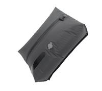 Organizer da viaggio sottovuoto salvaspazio con fondo grigio da 17 litri, dotato valvole passaggio e maniglia per trasporto per i fine settimana con imballaggio compatto