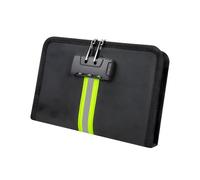 Organizer documenti sottile trasportabile con fiamme e acqua, scomparti sicuri per riporre facilmente oggetti, borsa compatta impermeabile