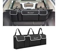 Organizer e portaoggetti per bagagliaio dell'auto, organizer da appendere al sedile posteriore, per SUV, camion, monovolume, impermeabile, pieghevole, con 4 tasche, accessori interni per auto per