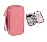 Organizer elettronico per l’essenziale da viaggio Custodia for accessori digitali multistrato Alimentatore antipolvere Copertura protettiva for disco rigido for cavo dati Power Bank(Single layer Pink)