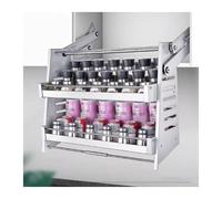 Organizer For Armadietti Estraibili, Porta Spezie A Parete, Ripiano Scorrevole Estraibile For Cucina, Capacità Di 30 Kg, For Cucina, Bar E Ristorante(500mm cabinet)
