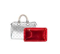 Organizer for borsa adatto for la fodera for borsa in nylon Lv Speedy, organizzatore for borsa, for fodera for portafoglio, plug-in(Red)