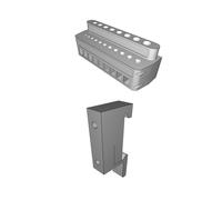 Organizer for DIN Rail 35mm Drill Bits - Modular Workshop Storage with Labels