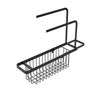 Organizer for pentole e padelle Scolapiatti telescopico Portaoggetti for lavello Portasapone da cucina Spugna Portaspazzole Scaffale for lavello Cestello portaoggetti Accessori for la casa(Schwarz)