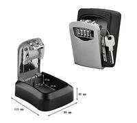 Organizer for scatola segreta con chiave for montaggio a parete Combinazione a 4 cifre Password Codice di protezione for la sicurezza Cassetta for casa per il Ministero degli Interni(Style 1)