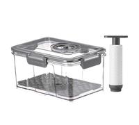 Organizer Frigorifero, Contenitori Ermetici Per Alimenti Con Coperchio, Contenitori Frigo Impilabili Per Frutta E Verdura, Contenitori Per Alimenti In Plastica Per Cucina, Dispensa, Credenza (2.5L)