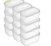Organizer Frigorifero,Contenitori Frigo 12/1 Pz Scatole For Conservare Gli Alimenti In Frigorifero, Organizer Da Cucina Con Coperchio Trasparente