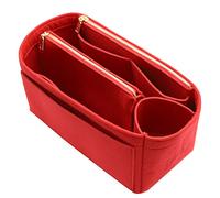 Organizer in feltro, adatto a borse Speedy e Neverfull, con cerniera, Rosso (B-red), Large