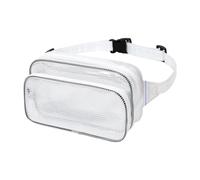 Organizer in PVC trasparente con cintura regolabile espandibile antistatica borsa trasparente per accessori da trekking antistatica cintura trasparente per attrezzi, Marsupio da 8 pollici Whi