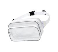 Organizer in PVC trasparente con cintura regolabile espandibile antistatica borsa trasparente per accessori da trekking antistatica cintura trasparente per attrezzi, Marsupio da 8 pollici Whi