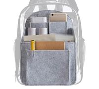 Organizer Insert - Shoulder Bag Divider Liner, High Capacity Travel Rucksack Organizer, Multi Pocket Storage for Umbrellas Electronics Tablet Bottles Practical Travel Carry Accessory Everyday use