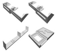 Organizer Inserto per Gioco Drums of War Enclave Carte Token Storage 3D