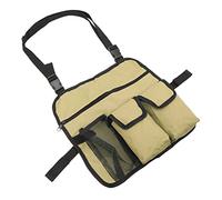 Organizer Laterale per Bracciolo da Spiaggia, Borsa Tote per Poltrona da Spiaggia in Tessuto Oxford Leggero Antiusura 600D per Viaggiare (Cachi)